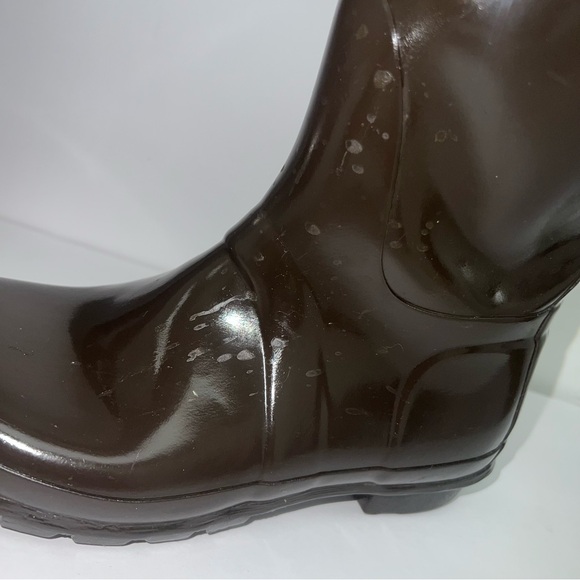 Hunter Women's Original Tall Gloss Rain Boots brown - Picture 9 of 16